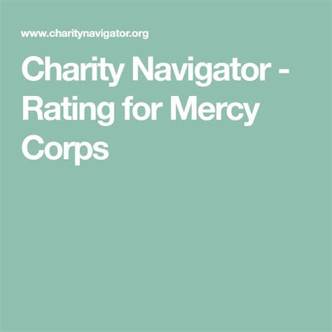 mercy corps rating|Mercy Corps charity review & reports by Give.org.